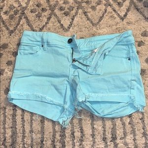 Neon blue shorts!